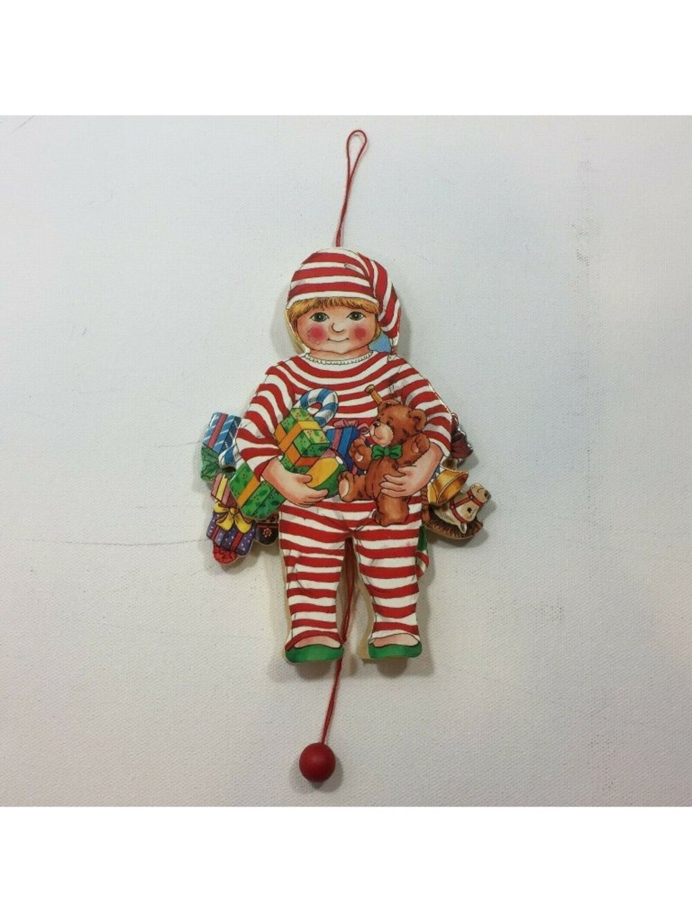Vintage German Leaping Dancing Child Boy Toys Christmas Ornament Holiday